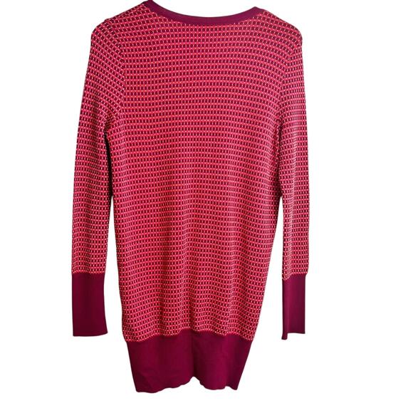Zara Knit Purple Orange Red Small Women Button Up V-neck Sweater - Picture 3 of 6